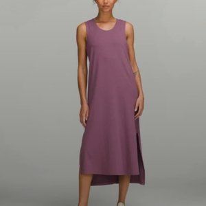 Lululemon All Yours Tank Maxi Dress Pima Cotton Vintage Plum Size 8 EUC PREOWNED